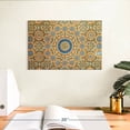 thumbnail image 3 of Elephant Stock Moroccan Ceramic Tile Abstract Wall Art - Horizontal Canvas Wall Art - Dining Room Wall Decor - Decor Elements Canvas - Orange And Blue Decor - 12" x 8", 3 of 8