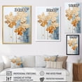 thumbnail image 4 of Designart "Minimalist Beige And Blue Maple Leaf" Tree Maple Floater Framed Canvas Wall Art, 4 of 5