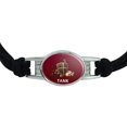 thumbnail image 2 of Tank Warrior RPG MMORPG Class Role Playing Game Novelty Suede Leather Metal Bracelet, 2 of 3