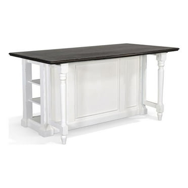Pemberly Row Wood Kitchen Island Cart in Espresso with Adjustable Shelves