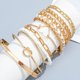 thumbnail image 2 of Set de joyería NEWITIN de 49 piezas chapado en oro con collar, pulsera y anillo, 2 of 7