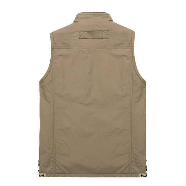 Mens Vest Jacket Mens Outdoor Vest Leisure Jacket Lightweight Vest With Zip Many Pockets
