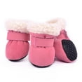 thumbnail image 2 of Pet Snow Boots, Soft Warm Dog Paw Protector Winter Dog Feet Shoes with Hook Loop Closure for Dogs Cats Puppy Kitten, 2 of 5