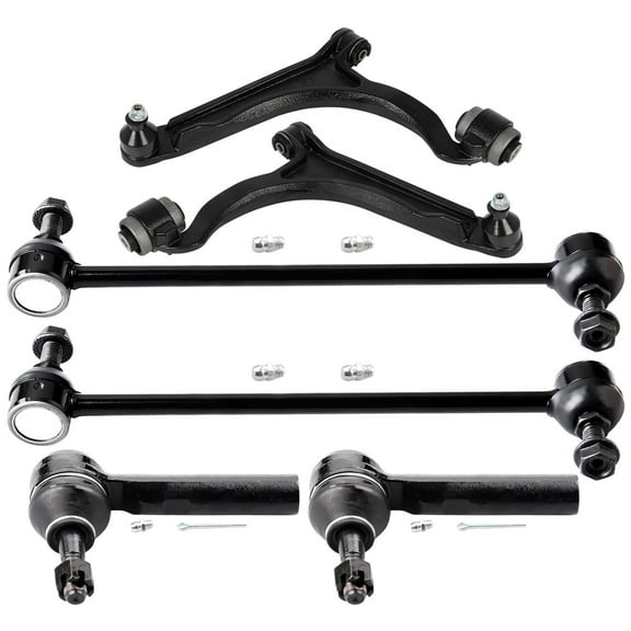 ECCPP 6Pcs Front Lower Control Arm and Ball Joint Sway Bar End Link Tie Rod End Fit For 2004-2008 for Chrysler for Pacifica