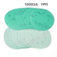 thumbnail image 1 of Lefu 15Pc 5" 8Holes 60-2000Grit Hookandloop Polyester Film Sandpaper Polishing Tools (1500Grits), 1 of 9