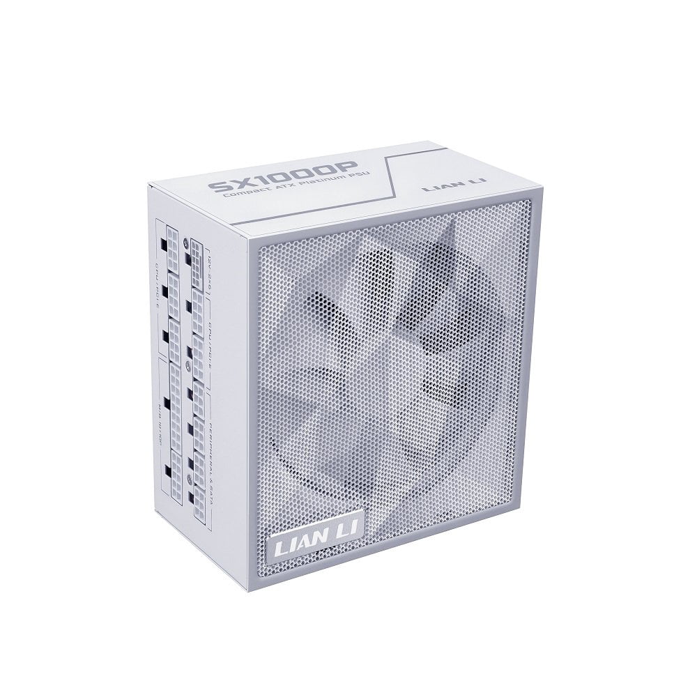 Lian Li SX 1000W Full Modular ATX 3.1 & PCIE 5.1 Power Supply, SX1000P.W (White)