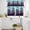 Purple Blue, variant on Teal Purple Forest Kitchen Curtains Sets for Windows 36 Inch Length, Vintage Foggy Woods Tree Rod Pocket Window Treatments Tier Curtains and Valances Set for Bedroom/Bathroom