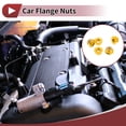 thumbnail image 2 of Unique Bargains 5 Pcs M6 Car Flange Nuts Aluminum Alloy,Plastic Rubber Ring Flat Hex Lock Flange Nuts Non-Slip Lock Flange Gold Tone Rubber Ring for Car Motorcycle, 2 of 6