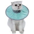 thumbnail image 1 of Mistaha Cat Recovery Collar with Adjustable Drawstring and Soft Ribbing Neck - Elizabethan Collar for Post-Neutering Anti-Licking - Size L, Lime Green, 1 of 6