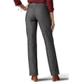 thumbnail image 3 of Pantalones Casuales de Cintura Alta y Corte Recto Holgado para Mujer con Bolsillos Gris XL, 3 of 7