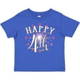 thumbnail image 3 of Inktastic Happy 4th- Fourth of July Firework Boys or Girls Baby T-Shirt, 3 of 5