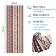 thumbnail image 2 of Brown Ethnic Stripe Pattern Hot Yoga Mat Towel Non Slip for Hot Yoga - Quick-Drying Yoga Mat Cover with 4 Corner Pockets with Travel Bag - Hot Yoga Towel Non Slip Grip Moisture Wicking Sweat 70"x26", 2 of 6