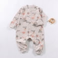 thumbnail image 2 of UAYOTSE Newborn Toddler Pajamas Sleepers for Baby Girl Boy Long Sleeve Romper Preemie Infant Clothes Spring Summer Fall Winter Loungewear,Sizes 6-12 Months, 2 of 7