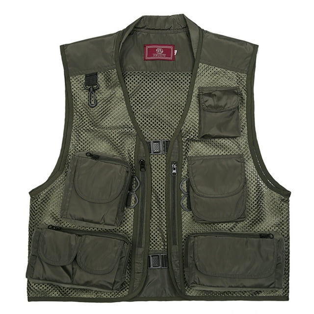 Fishing Photography Vest Summer Multi Pockets Mesh Jackets Quick Dry Waistcoat