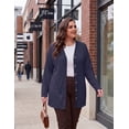 thumbnail image 2 of Cueply Women's Plus Size Cardigan Long Sleeve Lightweight Sheer Open Front Knited Cardigan 1X-4X, 2 of 8