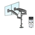 thumbnail image 2 of H180 22"-32"Double Monitor Desk Holder Arm Gas Spring Full Motion LCD TV Mount 2-12kg Ergonomica Dual Arm Clamp Bracket ,Easy to Setup, 2 of 7