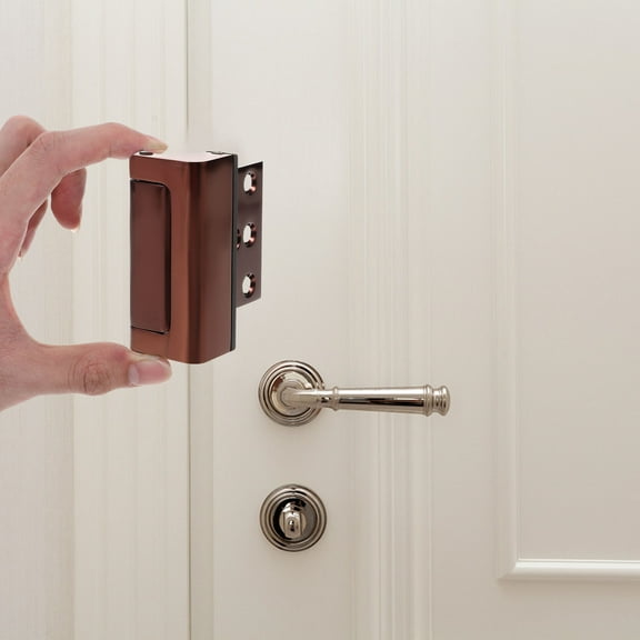 REOFLYUP Security Door Lock Door Blocker Security Aluminum Alloy 1Pcs