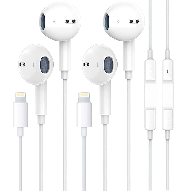 Auriculares UYHKVXF para iPhone Wired Lightning con micrófono y volumen