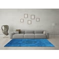 thumbnail image 3 of Ahgly Company Machine Washable Indoor Rectangle Persian Turquoise Blue Bohemian Area Rugs, 2' x 4', 3 of 4