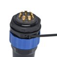 thumbnail image 3 of Enchufe de aviación IP68 impermeable SP28 tuerca trasera soldadura conector de alimentación macho y hembra 380V 25A, 3 of 8