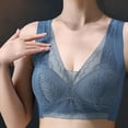 thumbnail image 3 of Vedolay Lingerie For Women Zip Front Sports Bra - High Impact Sports Bras for Women Plus Size Workout Fitness Running,Blue XXL, 3 of 4