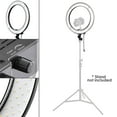 thumbnail image 2 of Flashpoint Photo/Video 13 Inch Dimmable LED 42W 5500K AC Powered Light Ring with Bag For, Makeup - Live Streaming & YouTube Video - Photography, 2 of 10
