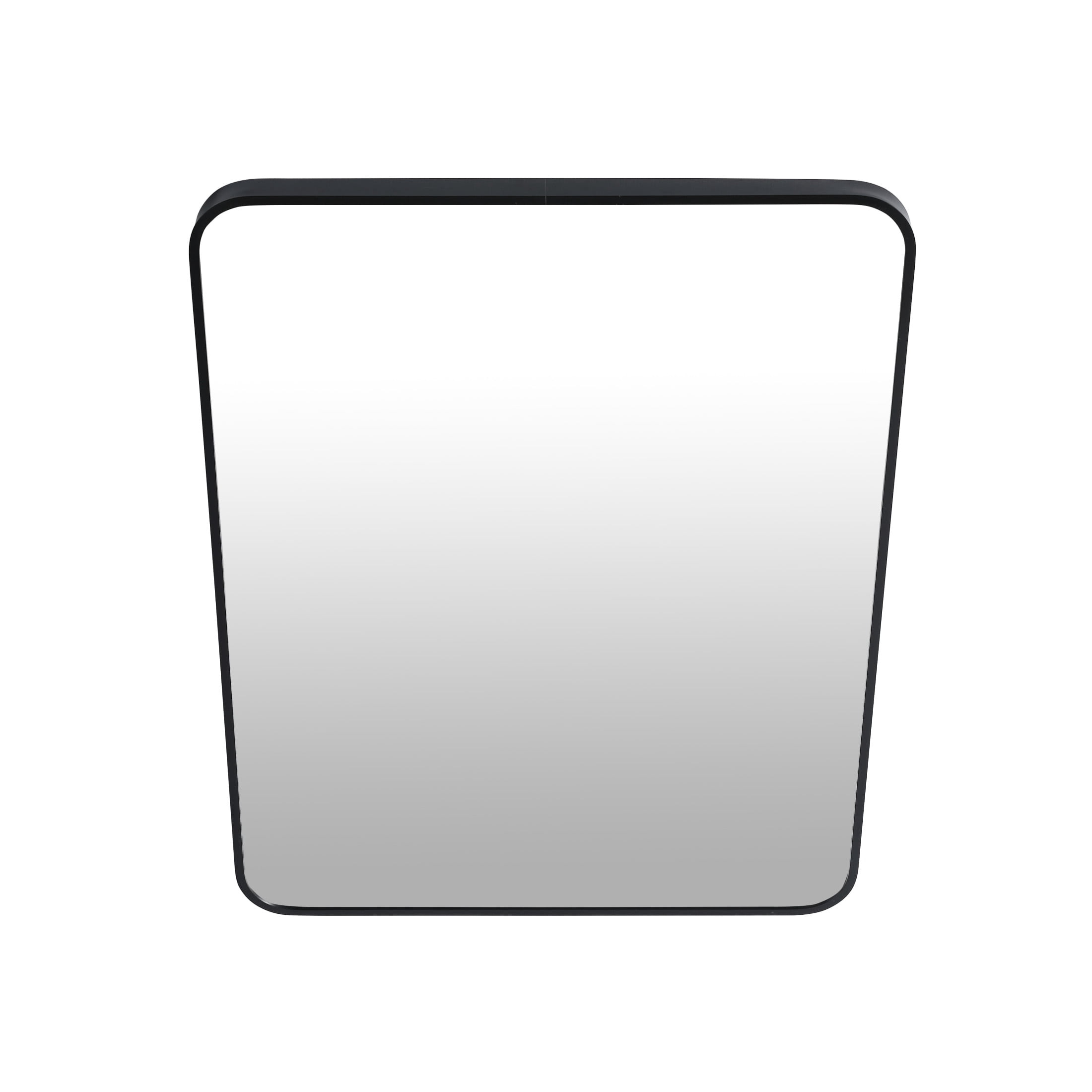 Noble House 24"x32" Bathroom Wall Mirror, Aluminum Frame, 4mm Glass, Vertical Mount, for Living Room, Entryway, Black