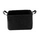 thumbnail image 4 of Caja organizadora de juguetes para mascotas, cesta de fieltro con asas, cesta grande multiusos para guardar cosas de cachorros, mantas y ropa de masco Negro, 4 of 9