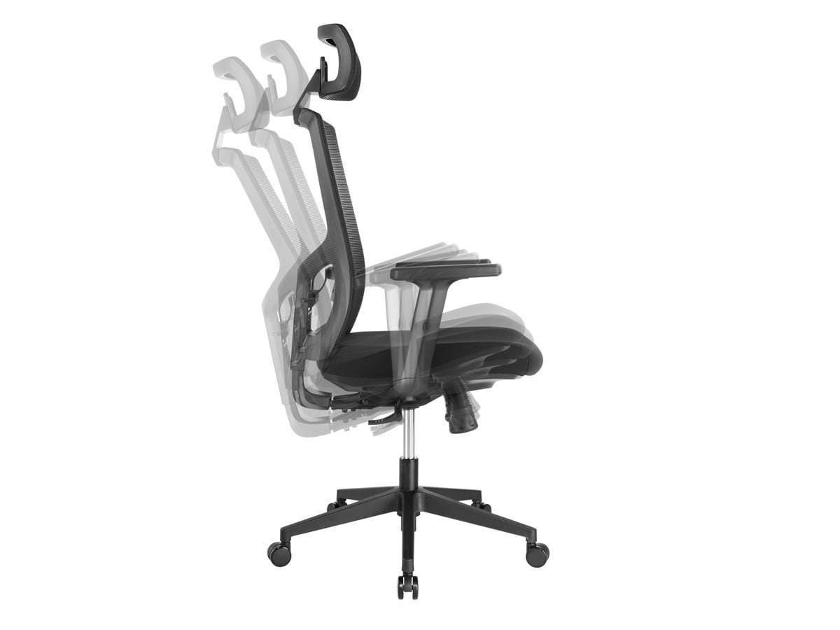 Monoprice WFH Ergonomic Office Chair withFoam Seat, Adjustable Headrest, Lumbar Support, Armrests, Backrest - Workstream Collection