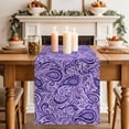 thumbnail image 2 of Table Runner 72 Inches Long for Kitchen Dining, Vintage Purple Dresser Scarf Farmhouse, Dining Table Decorations for Wedding/Parties, Retro Botanical Abstract Art 13 x 72 In, 2 of 8