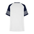 thumbnail image 6 of GERsome Women's Raglan Short Sleeve Crewneck T-Shirt Color Block Tunic Tshirt Casual Loose Blouses Tops, 6 of 6