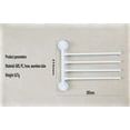 thumbnail image 3 of Swivel Towel Rack for Bathroom Kitchen, Foldable 4-Arm Wall Mounted Towel Dryer, 3 of 5