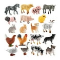 thumbnail image 1 of Juego de 19 modelos de animales de granja CUTICAT Manualidades figuras de animales de simulación estatuilla de animales, 1 of 8