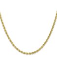thumbnail image 3 of 10k Yellow Gold 3mm Rope Chain Necklace Pendant Charm, 3 of 9