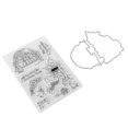 thumbnail image 2 of Juego, Saludable, No Irritante, Transparente, Reciclable, Duradero, Con Troquel De Corte Para Manualidades De álbumes De Recortes De Bricolaje ANGGREK Card Making Stamps, 2 of 8