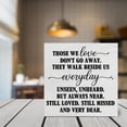 thumbnail image 7 of Zomyto 5x5 In Sympathy Gift Memorial Those We Love Don't Go Away Wooden Box Sign Bereavement Desk Decorative, 7 of 7