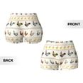 thumbnail image 3 of Sikiie Funny Chicken Print Workout Shorts Women Scrunch Butt Gym Shorts Seamless High Waist Tummy Control Yoga Biker Athletic Shorts, 3 of 5