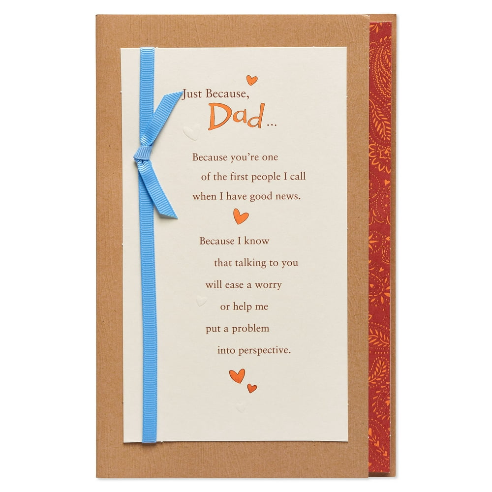 American Greetings Just Because Birthday Card for Dad with