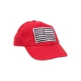 thumbnail image 2 of Chapeau Ajustable Non Structuré Taille Jeunesse USA - Rouge, 2 of 2