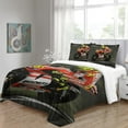 thumbnail image 3 of YingD Couvre-Lit Art Graffiti Hippie Taille Simple 2 Pcs Enfants Filles, 3 of 5