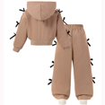 thumbnail image 6 of Enyan Kids Clothes Girls 2-Piece Outfits Long Sleeve Sweatshirt & Wide Leg Pants Set, 6 of 6