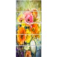 thumbnail image 2 of Gerbera Blanche Rose Rouge et Tulipes - Impression sur Toile Florale, 2 of 3