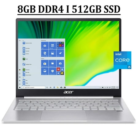 Acer Swift 3 13 Business Laptop 13.5" 2K QHD IPS VertiView Display 11th Gen Intel Quad-Core i5-1135G7 Processor 8GB DDR4 512GB SSD Backlit Keyboard Fingerprint Reader HDMI Thunderbolt Win10 Silver