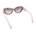 thumbnail image 7 of Womens Star Emblem Bling Luxury Diva Cat Eye Plastic Sunglasses Tortoise Pink - Black Pink, 7 of 7