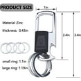 thumbnail image 7 of Keychain with 4 Detachable Key Rings, Bottle Opener Key chain for Car Keys, Perfect Gift for Men, 7 of 7