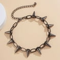 thumbnail image 4 of maskred 1/2/3 New Rivets Chokers Punk Goth Handmade Choker Necklace Rivet Necklace Rock Gothic Chokers black 1 Pc, 4 of 6