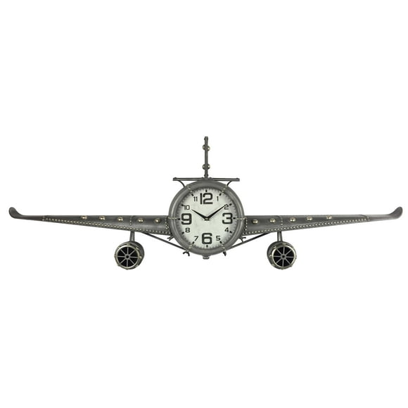 Wall clock - Metal Medium Vintage Fighter Jet Wall Clock