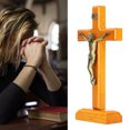 thumbnail image 4 of Crucifix, Hand Made Catholic Crucifix Wooden Easy To Install Gifts With Base For Desktop For Home For, 4 of 8