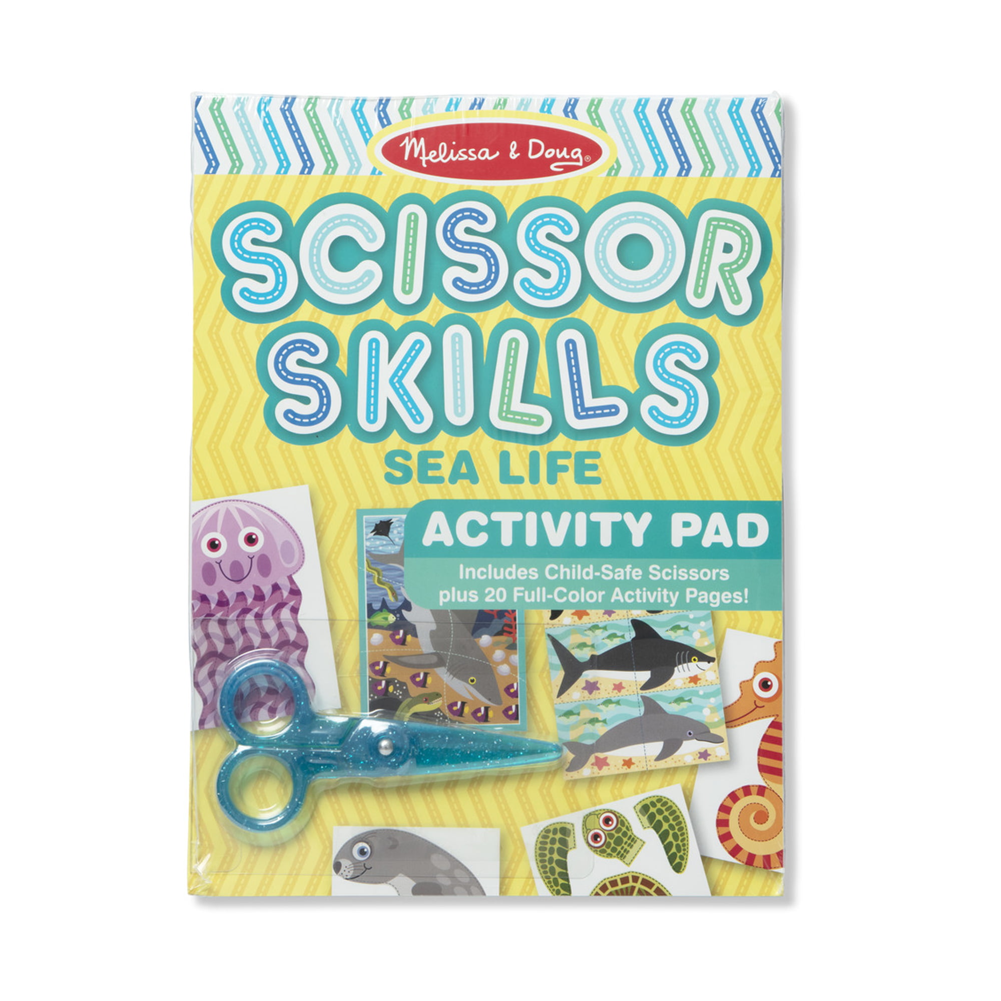 Melissa & Doug Scissor Skills Activity Book With Pair of Child-safe Scissors 20p for sale online