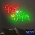 thumbnail image 5 of Handmadetneonsign Hello Winter Neon Sign, Merry Christmas Led Sign, Holiday Decor, Winter Welcome Wall Art Light 81393, 5 of 5